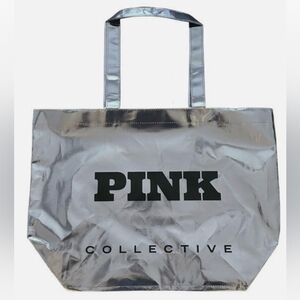Victoria's Secret / Pink Silver Iridescent Tote Bag